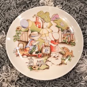 Vintage Watkins Country Kids Dessert Plate-Friends